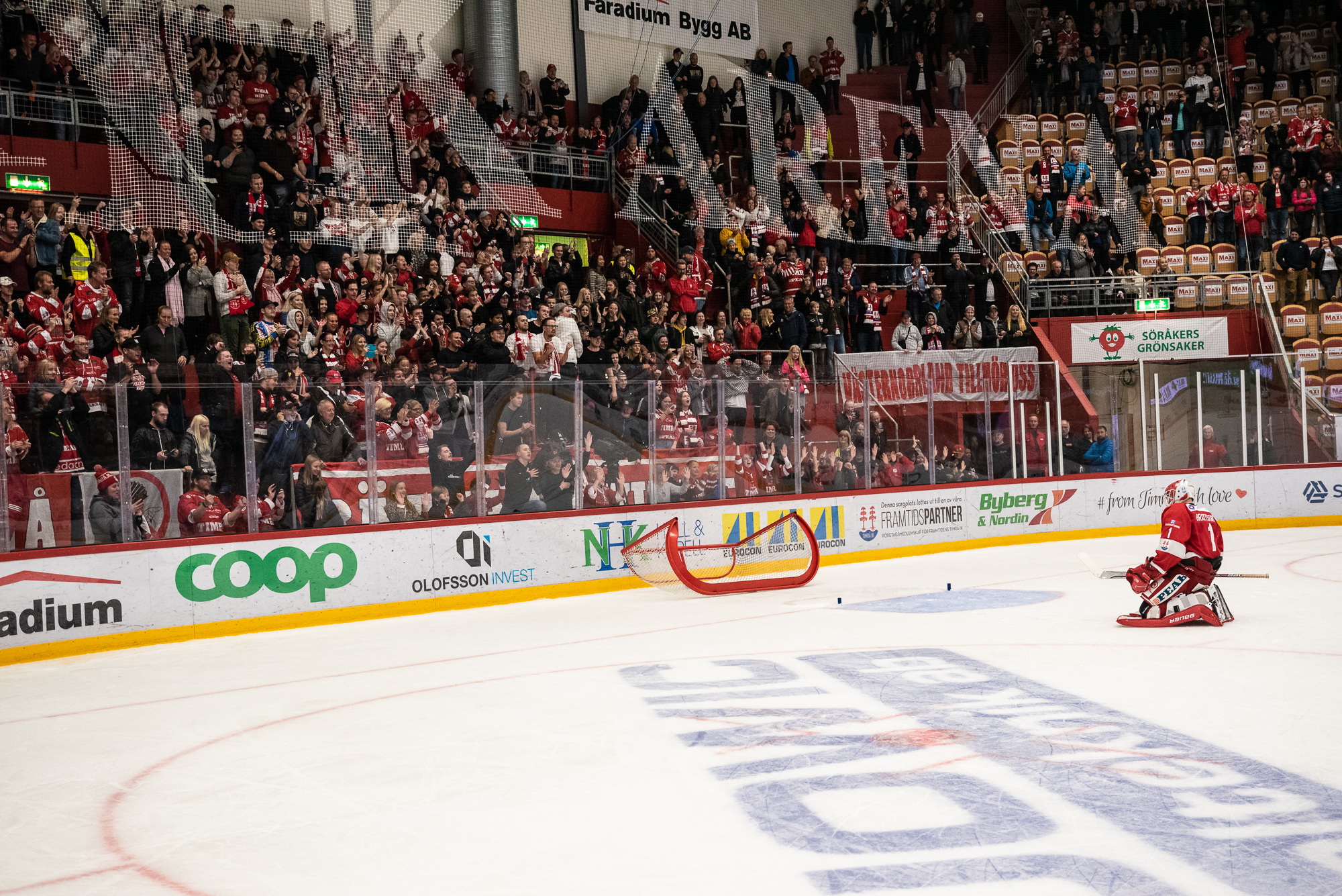 42 Timrå IK - Modo Hockey Västra stå publik Victor Brattström